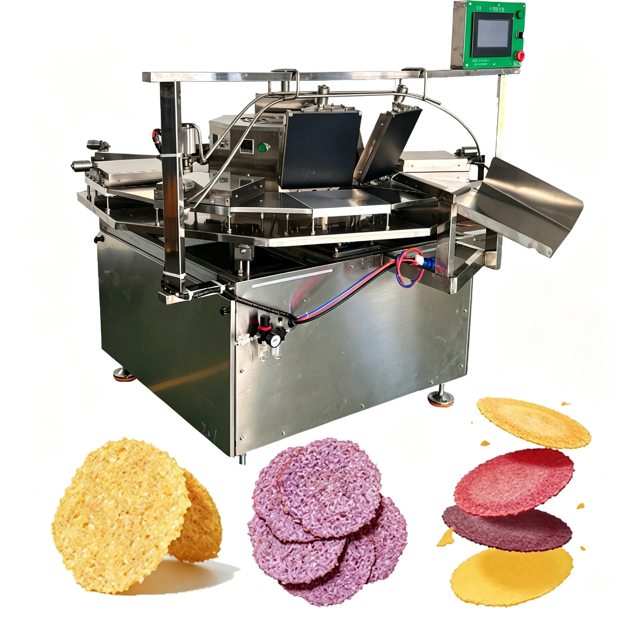 Multifunctional non-frying rice crust integrated machine