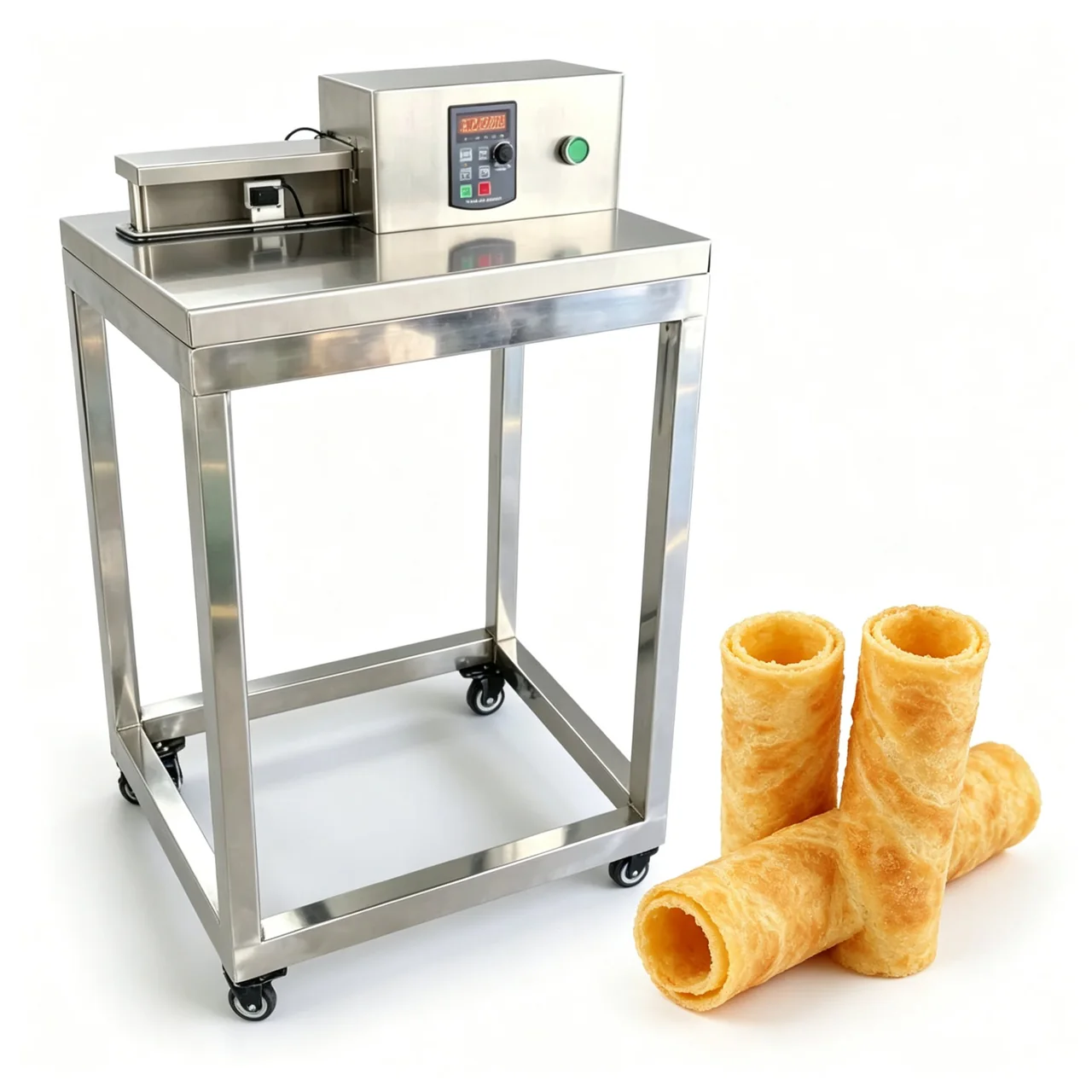 Semi-automatic manual egg roll old-fashioned crispy egg roll machine