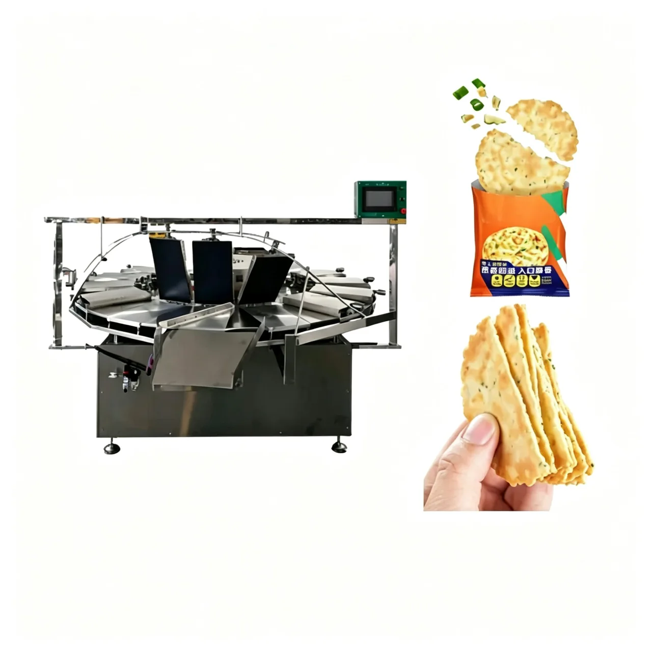 Non-frying crispy rice, onion oil cake and pancakes multi-purpose equipment