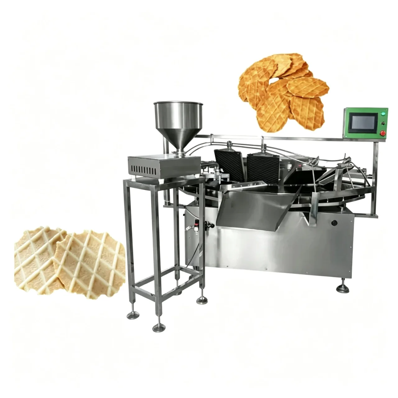 Fully automatic grid waffle wafer equipment